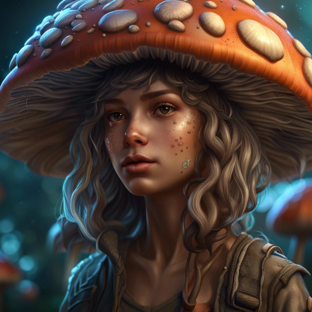 Mushroom girl  by @RubyKane