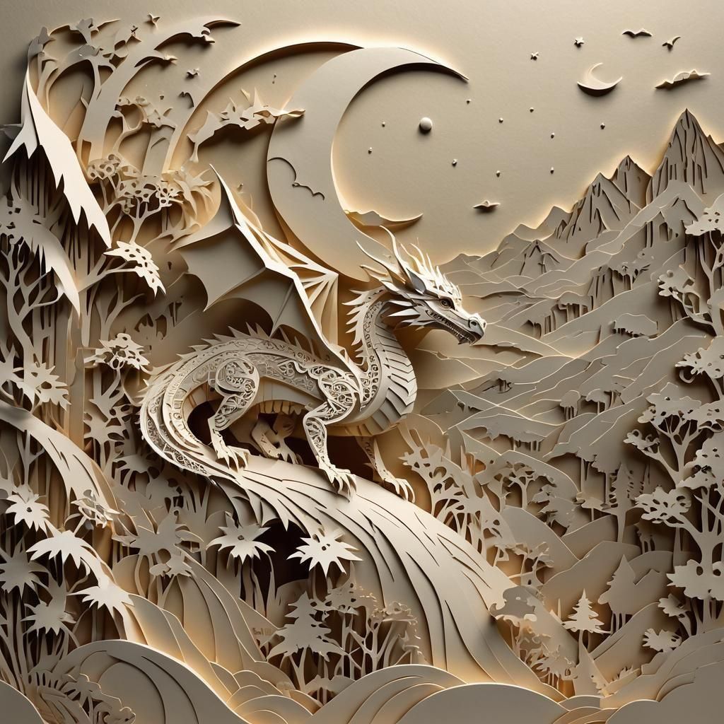 Dragon on a Hill  by @Vindication