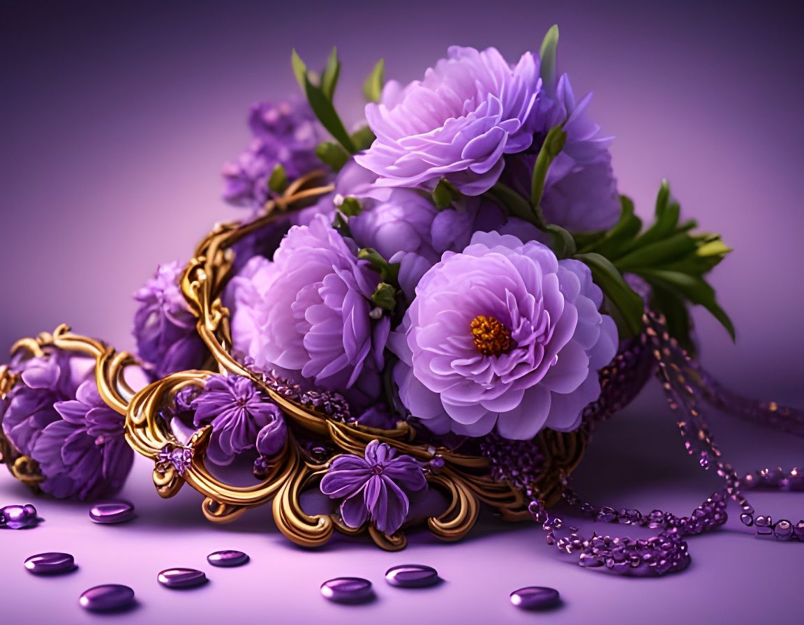 Purple flowers   by @Lucy