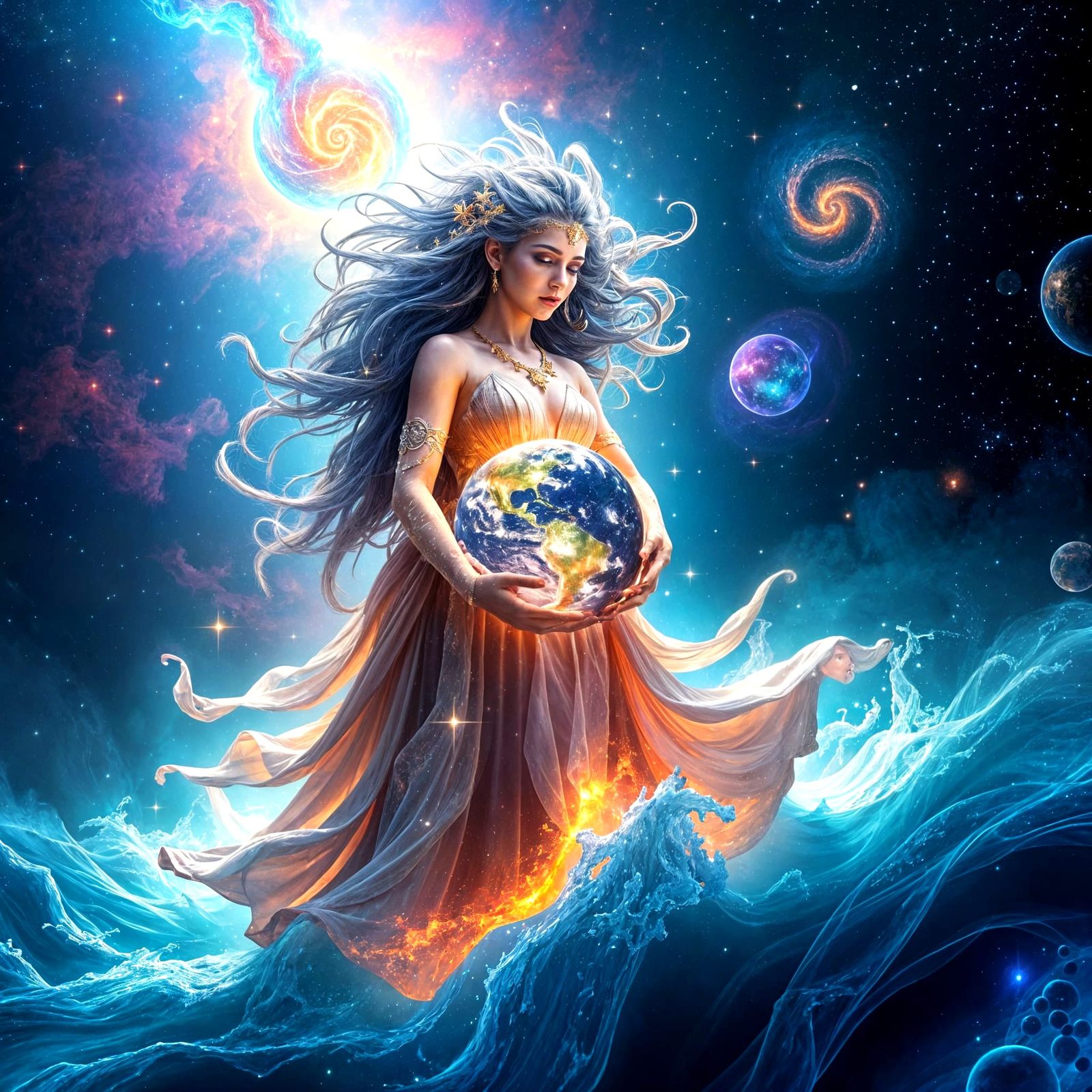 Goddess Of Planet Earth   by @AI Ky