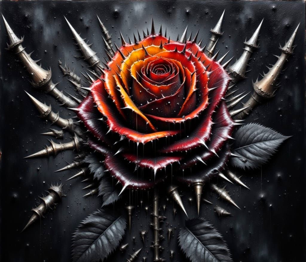 Spiked rose