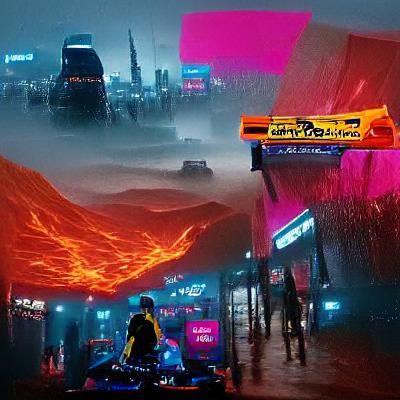 lava planet cyberpunk 2099 blade runner 2049 neon