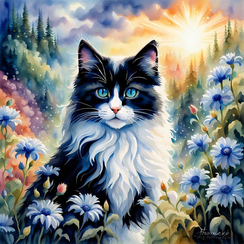 Watercolor Kitten  by @Diane W