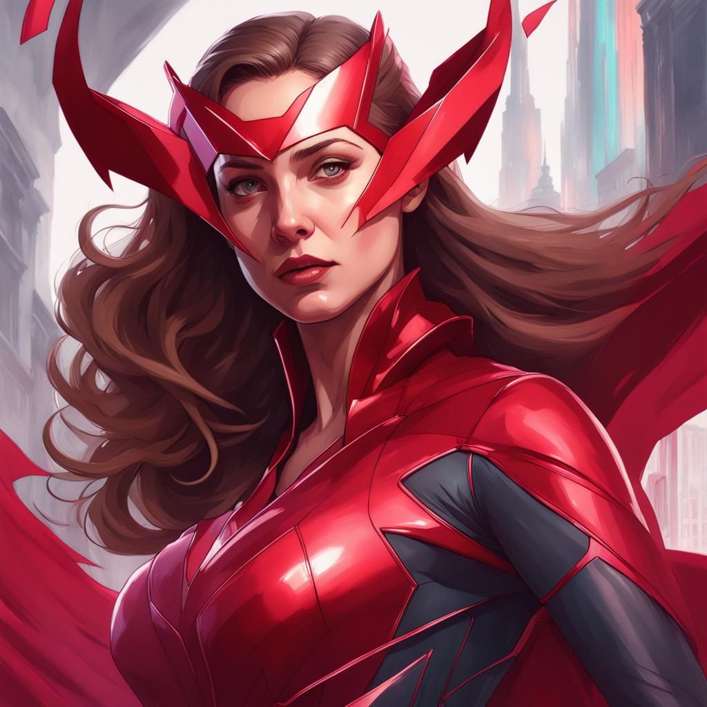 Scarlet Witch - Ai Generated Artwork - Nightcafe Creator