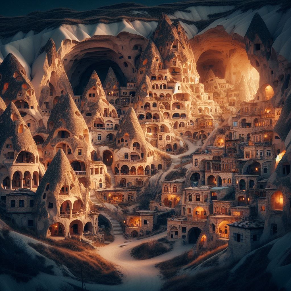 Troglodyte houses, Turkey
