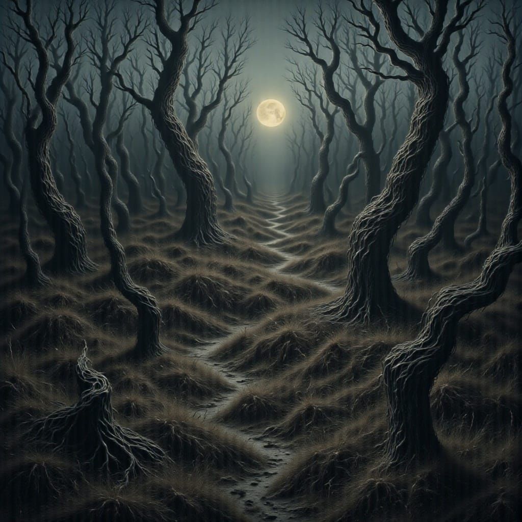  <lora:DarkVibe:1.3> haunting