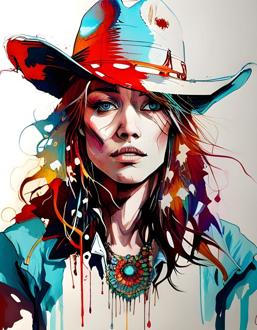 Cowgirl - AI Generated Artwork - NightCafe Creator