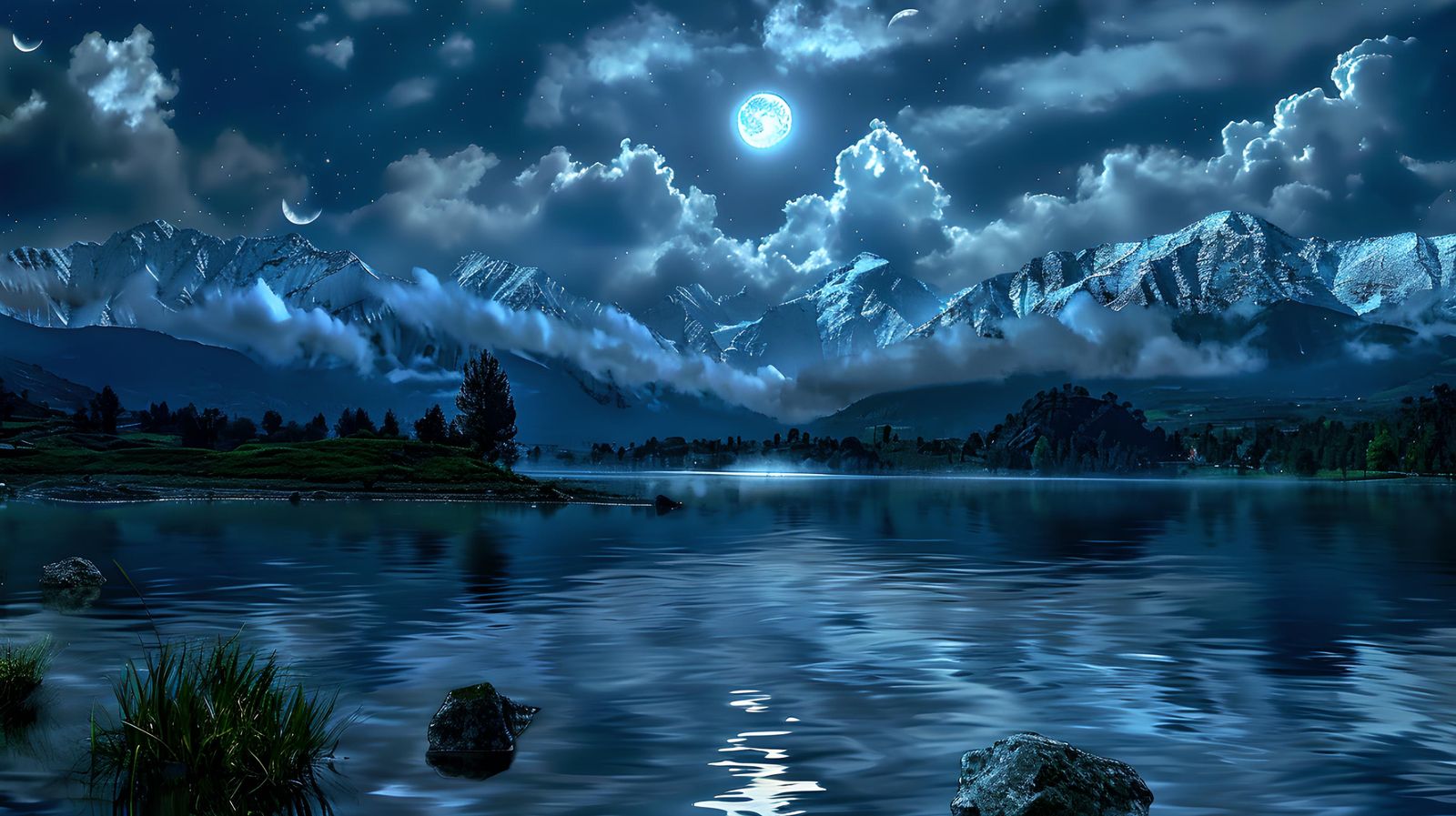 Mystic Lake (Midjourney/Artistic)