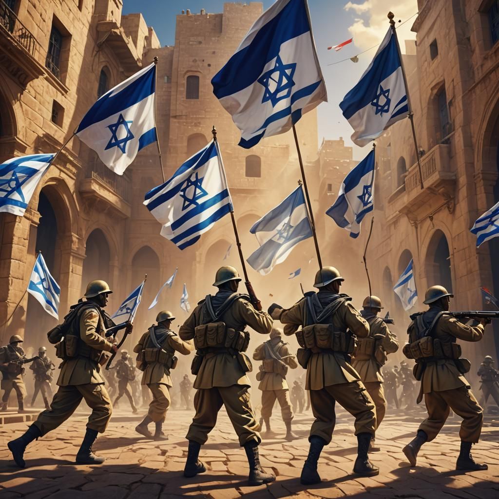 Soldiers Dancing with Flags: Fantasy Concept Art