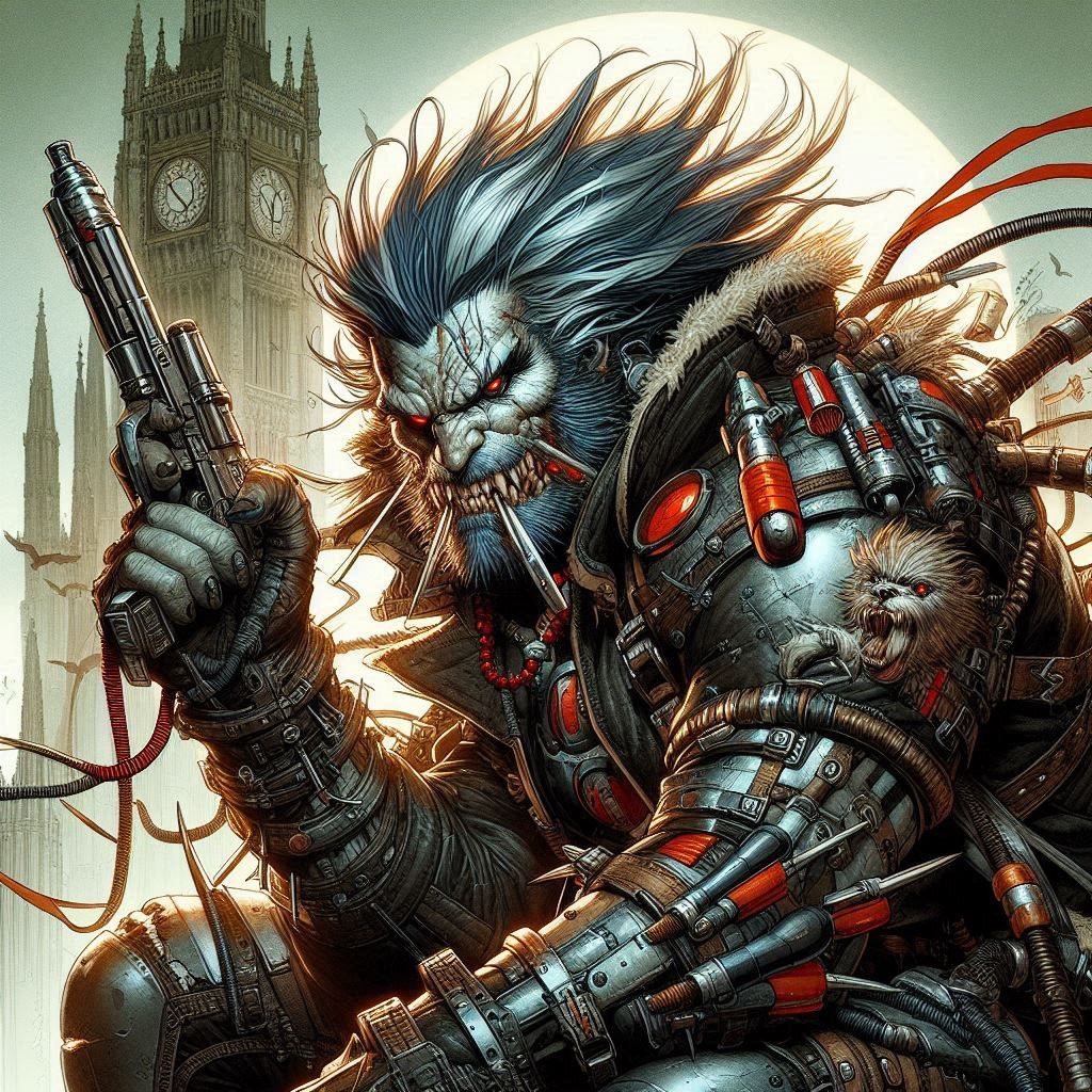 Biker werewolf in London