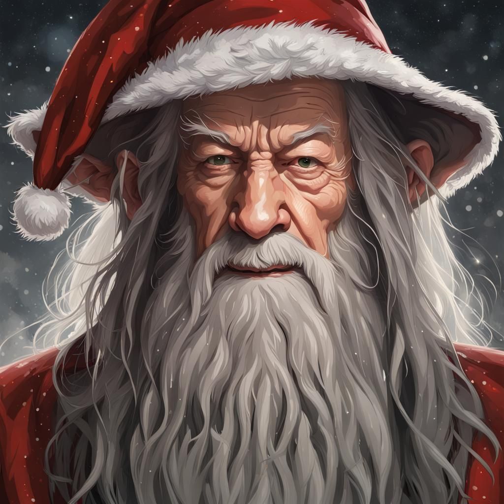 Gandalf the Santa - AI Generated Artwork - NightCafe Creator