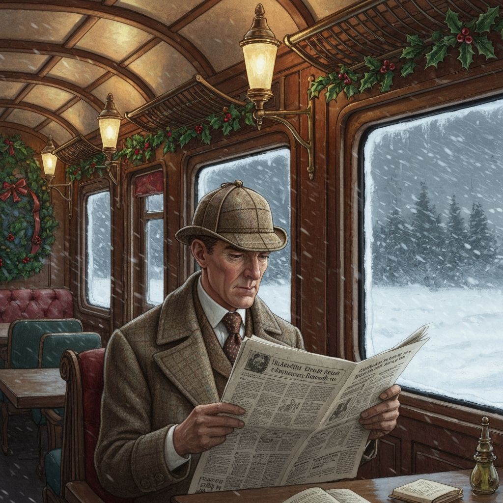 Sherlock Holmes on a Victorian train  by @Runaway Psychologist