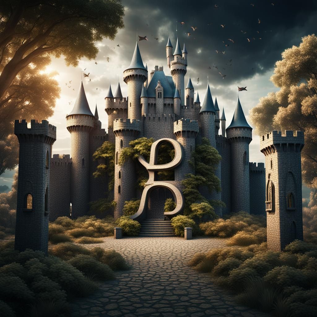 alphabet kingdom with letter castle