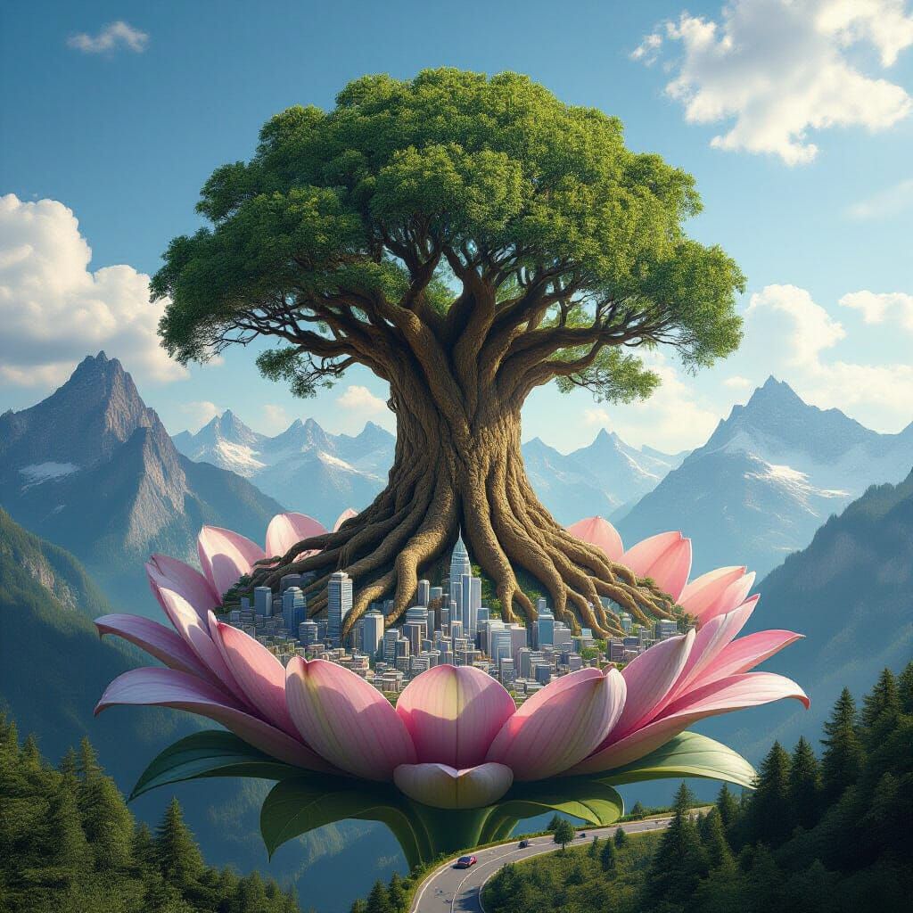 The World inside a Lotus Flower