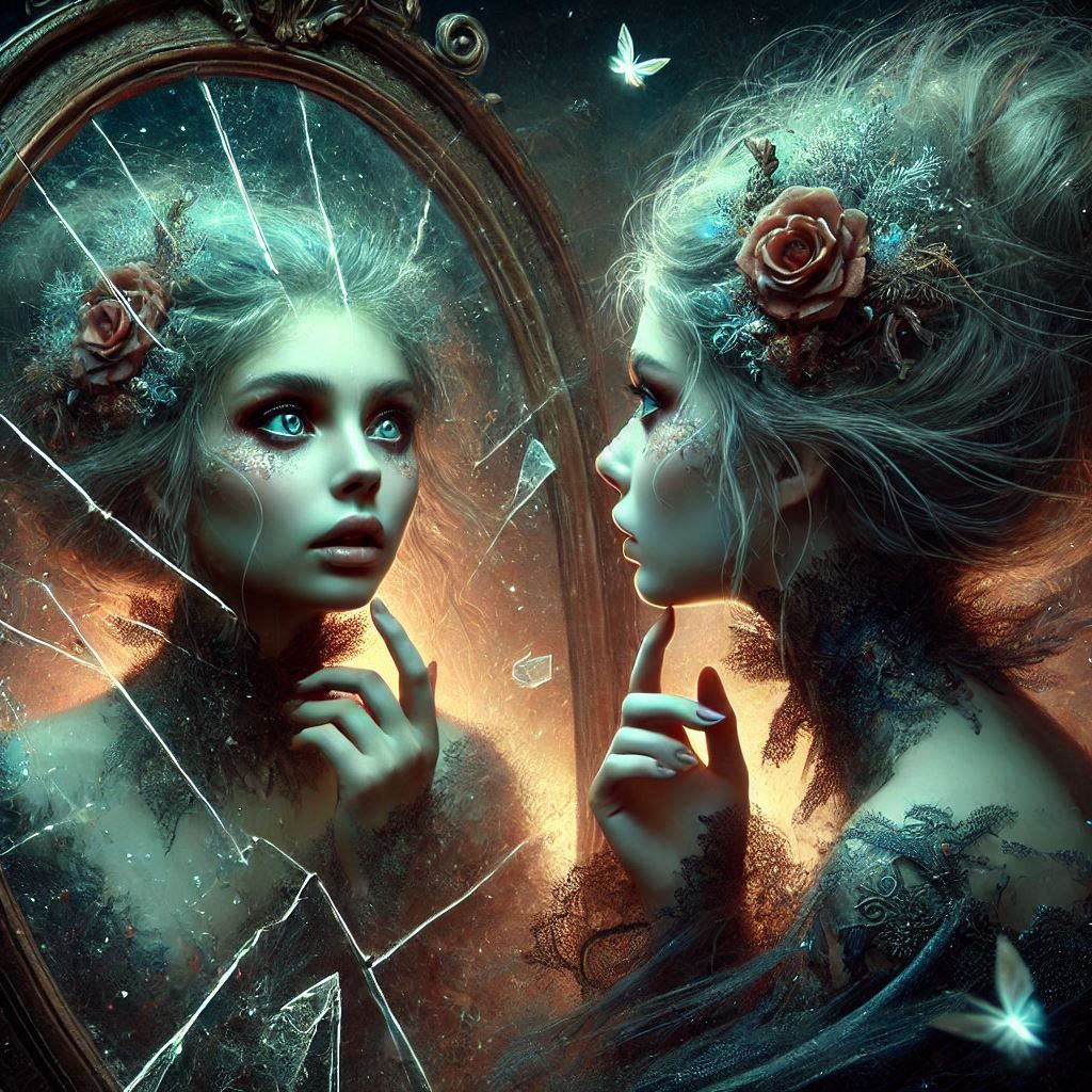 Questioning her own existence