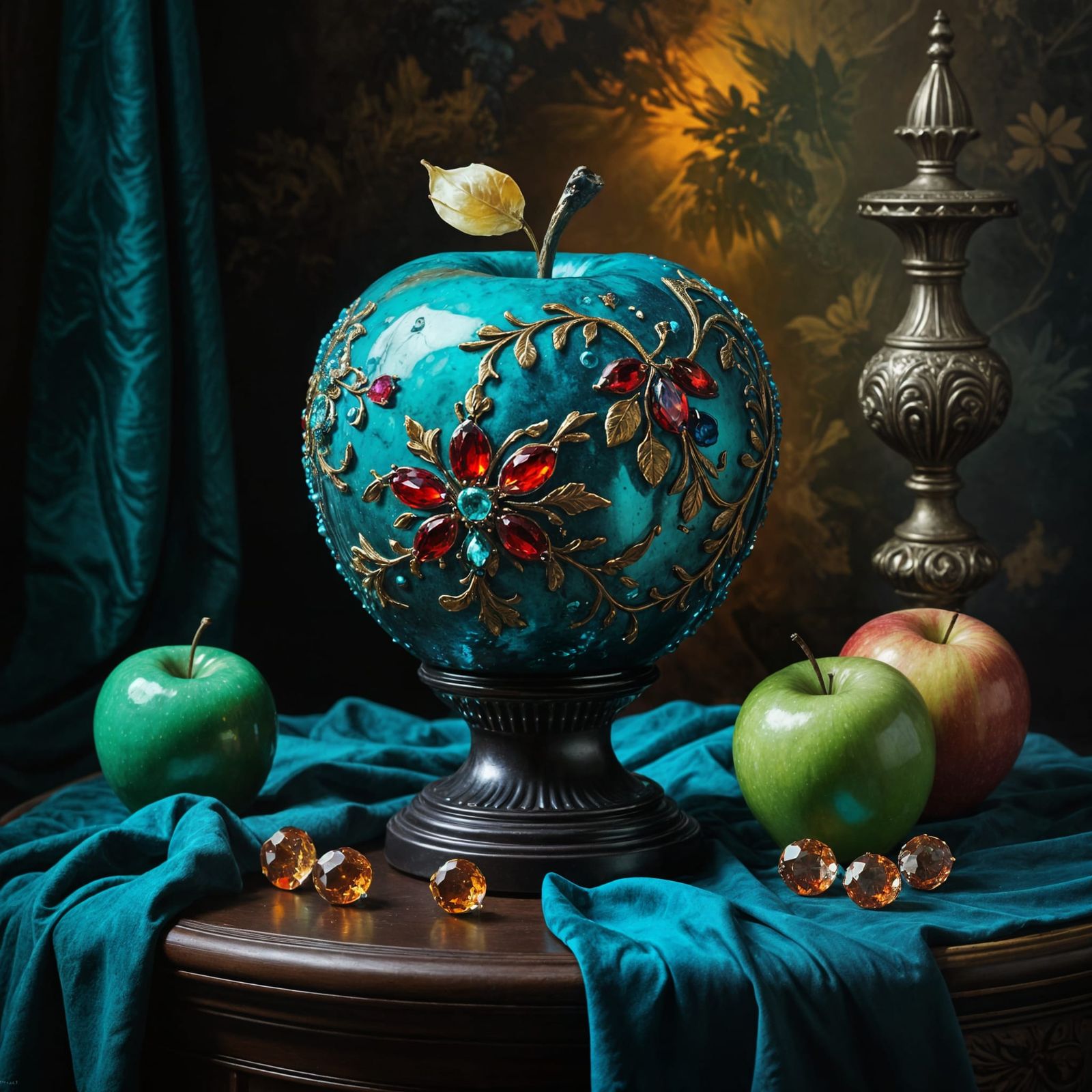 Turquoise Apple  by @Soynuts