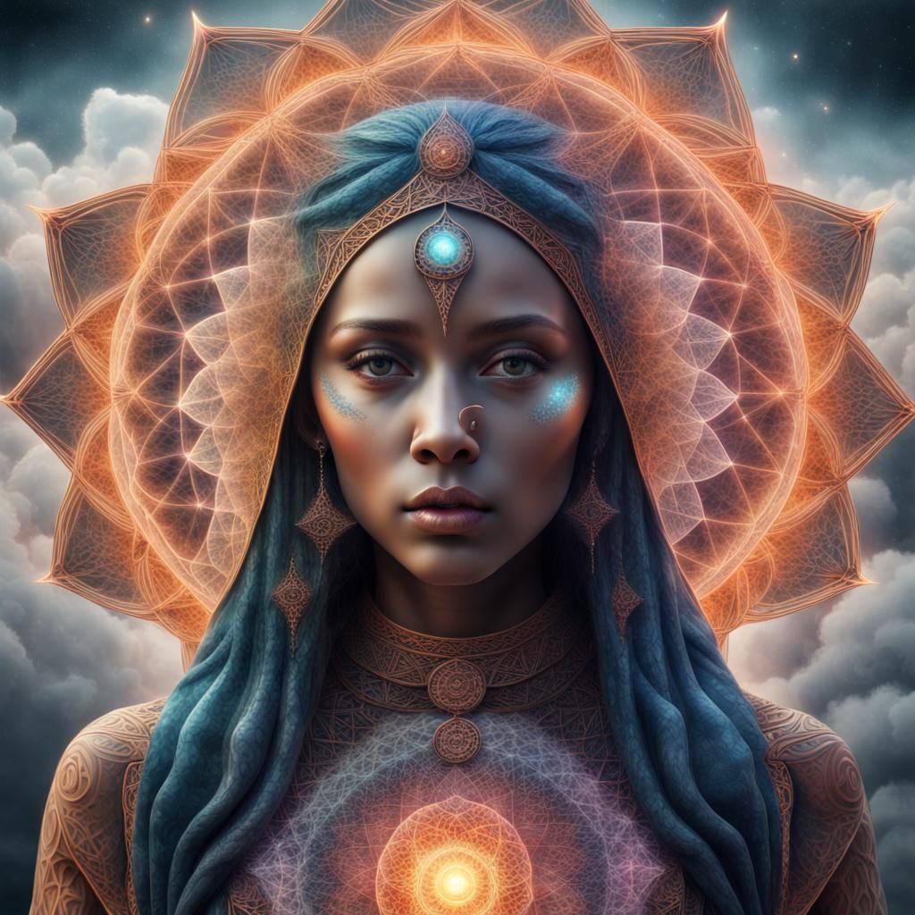 Sacred Geometry Spirit - AI Generated Artwork - NightCafe Creator