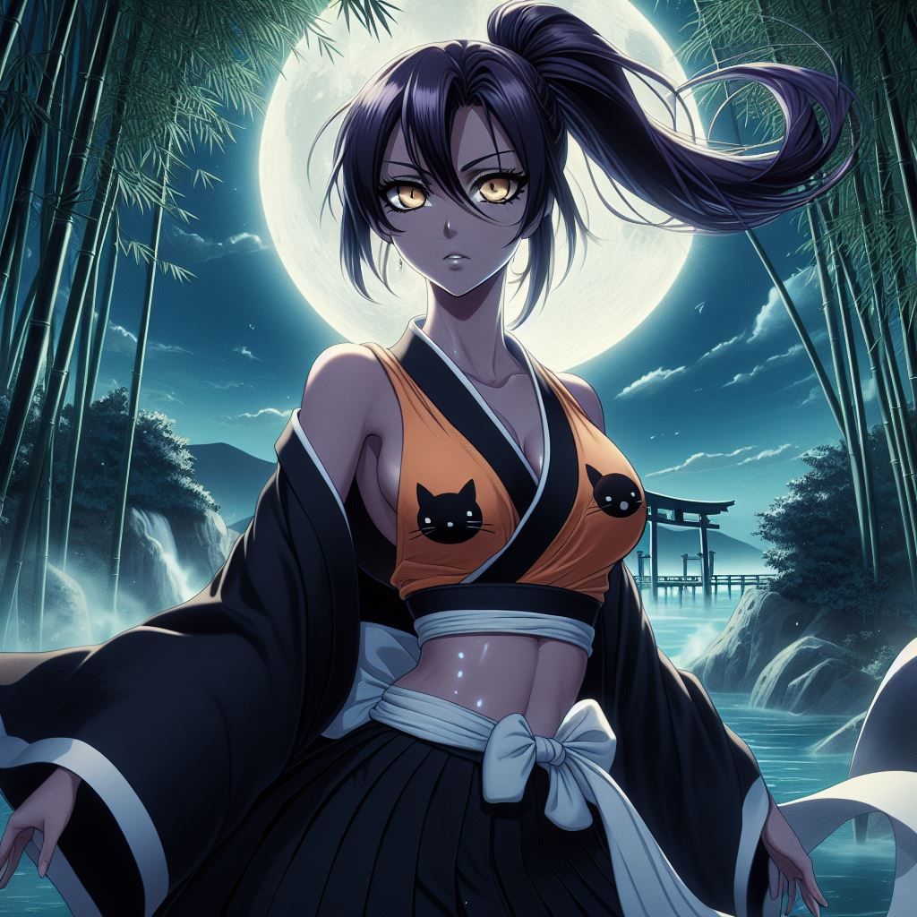 Bleach - Yoruichi Shihôin - AI Generated Artwork - NightCafe Creator