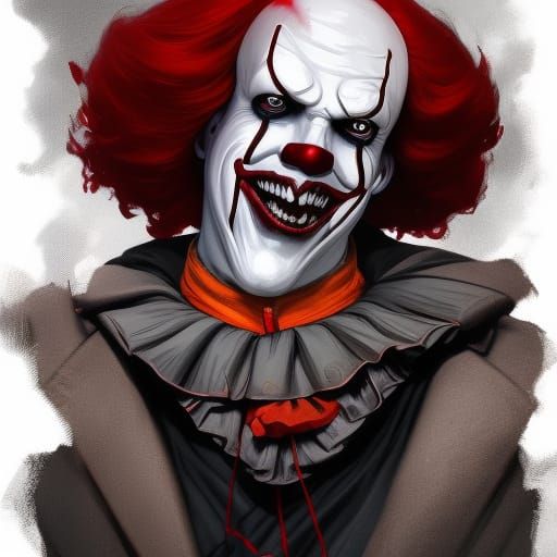 Pennywise Dracula fusion - AI Generated Artwork - NightCafe Creator