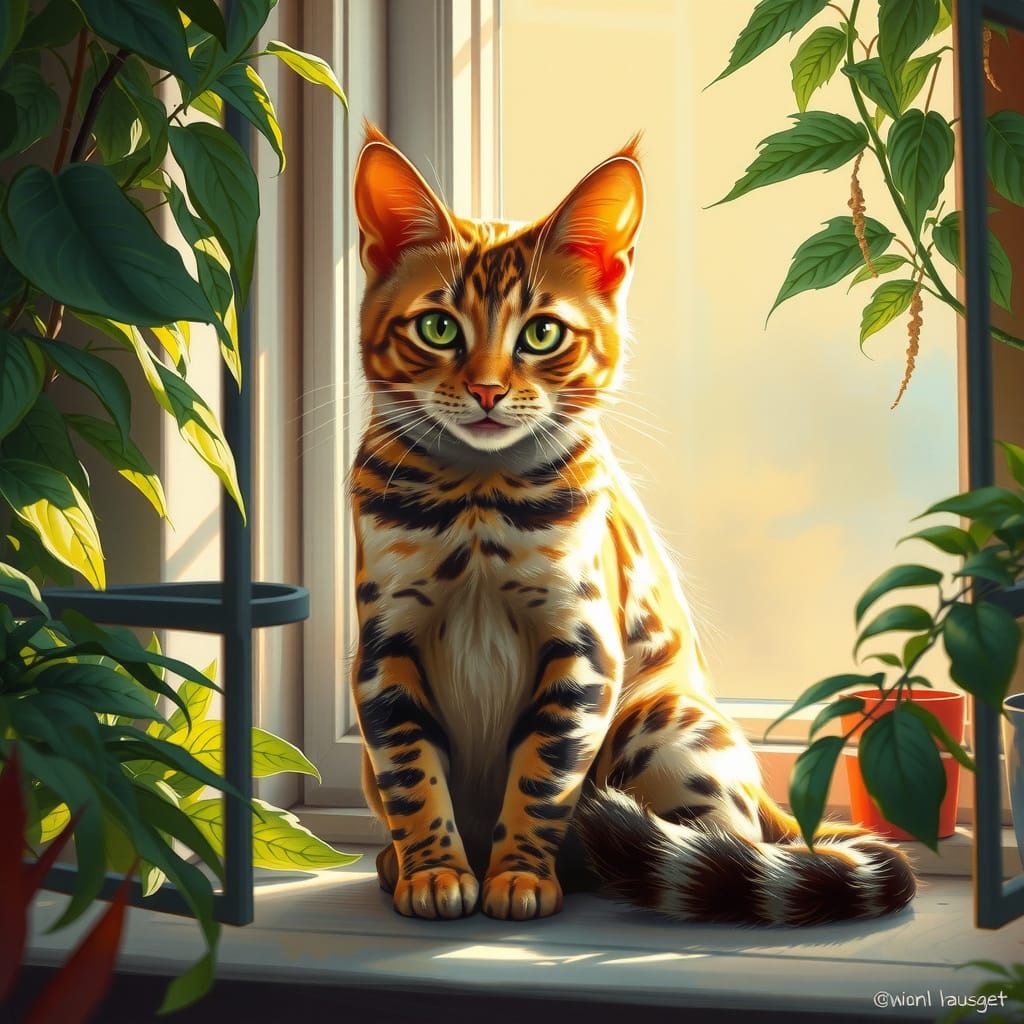 Bengali cat  by @Ankh