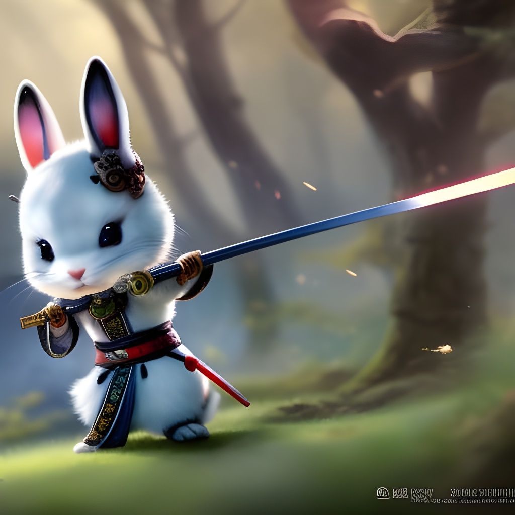 Samurai Bunny #9 - AI Generated Artwork - NightCafe Creator