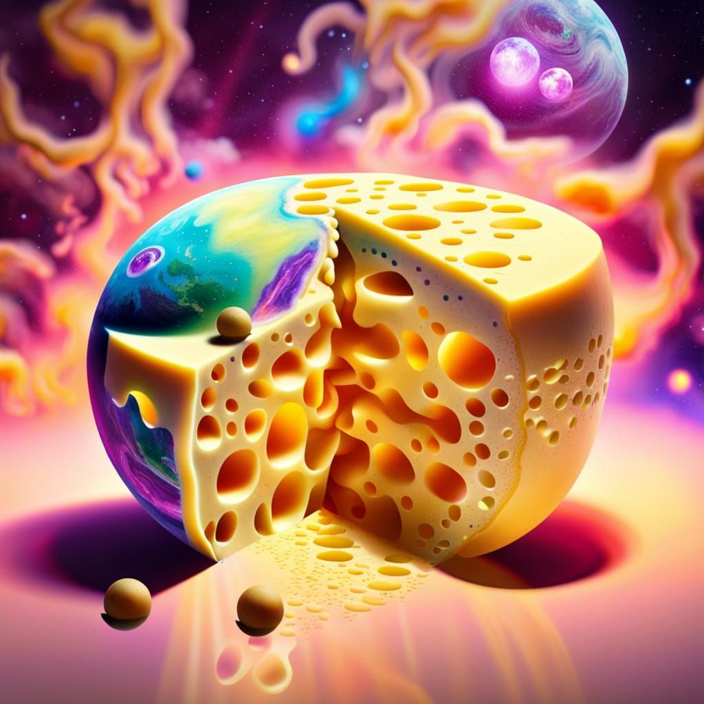 cheese-just-like-earth-full-of-holes-ai-generated-artwork