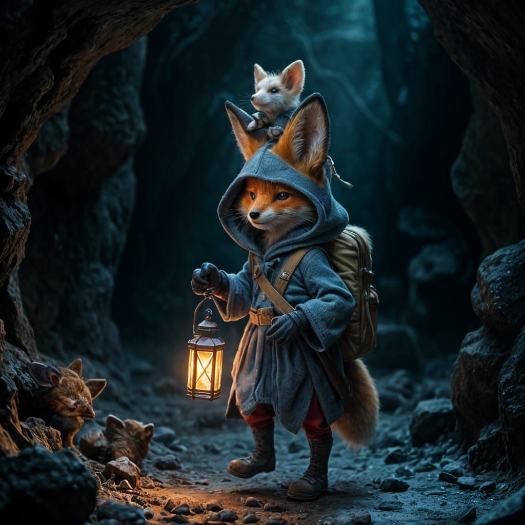 Dark Cave Exploration  by @CrystalAnimal