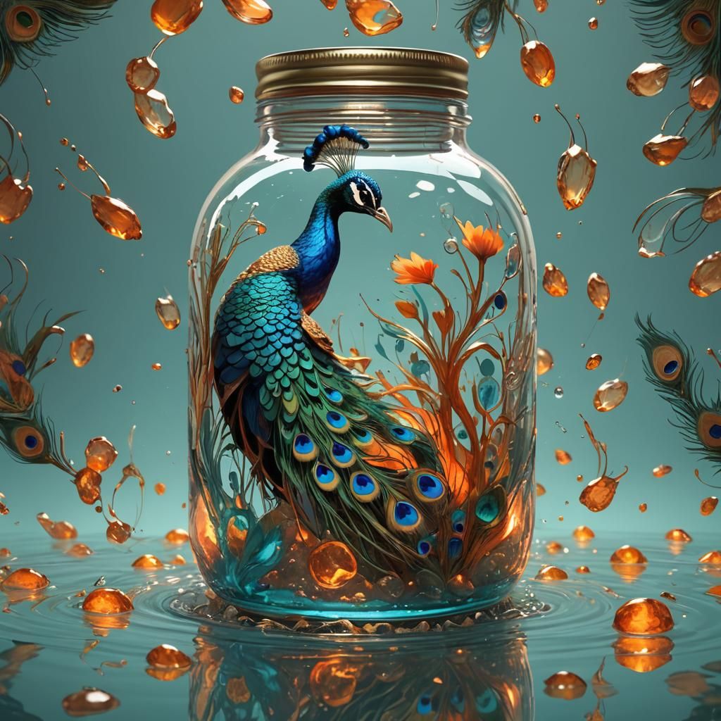 Peacock - AI Generated Artwork - NightCafe Creator