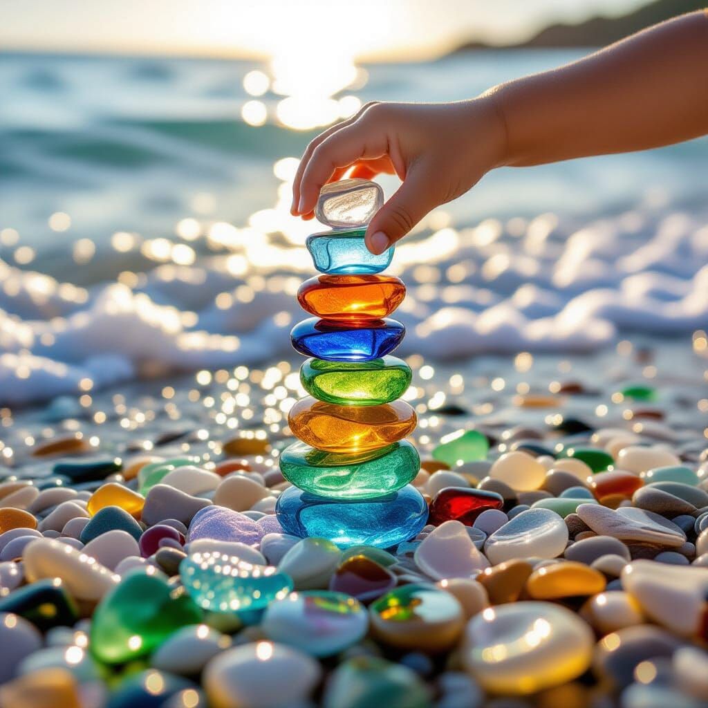Memories of Childhood - Summertime on Glass Beach  by @KALugo