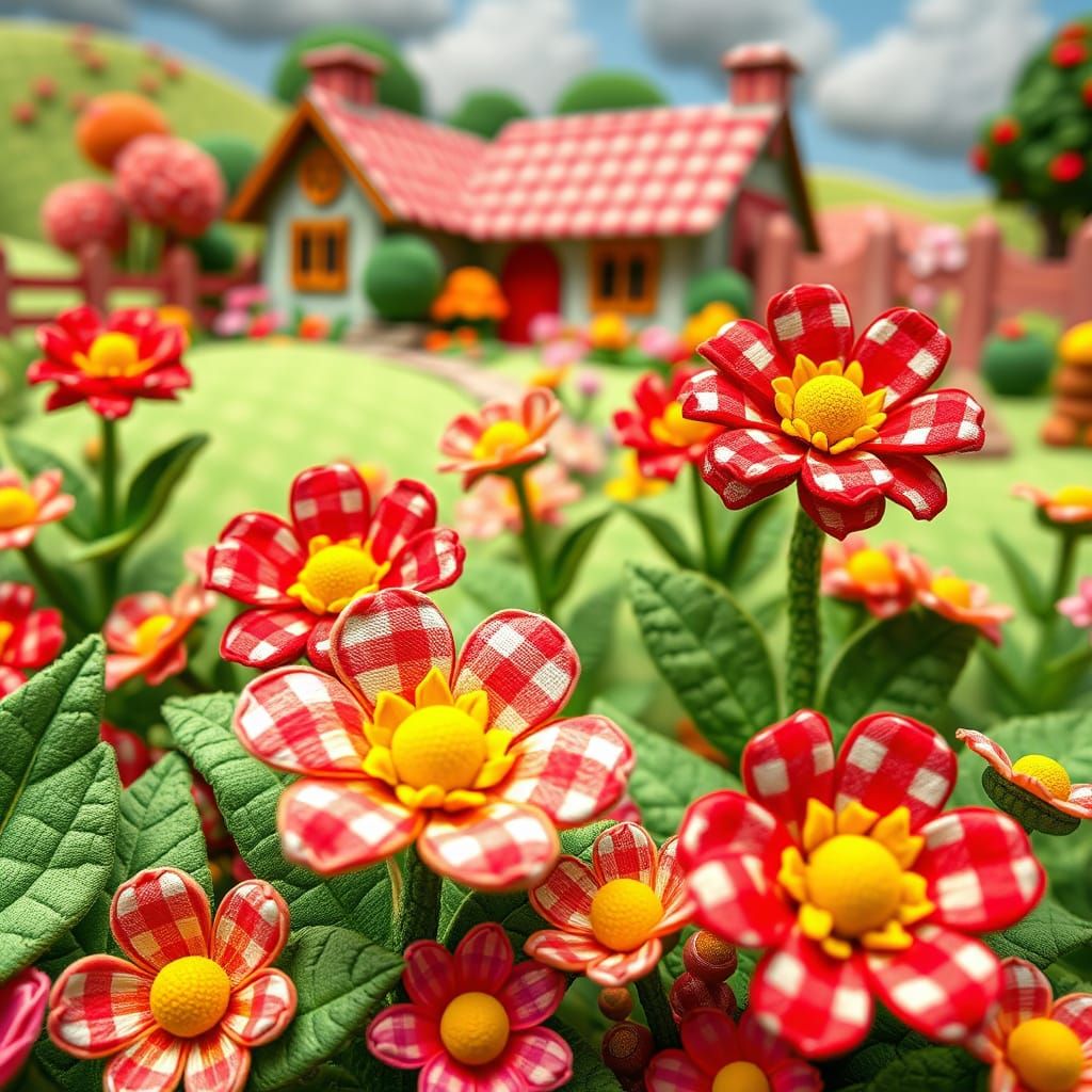 Gingham Garden   by @Chelle