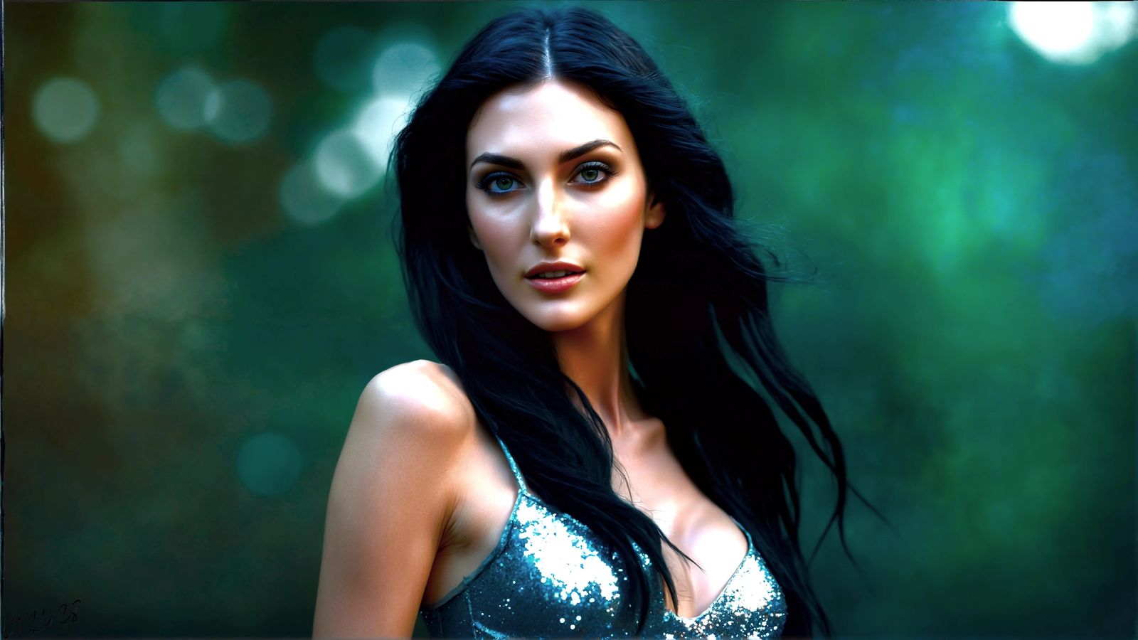 Maxine Kemp - Glitter in the air series.