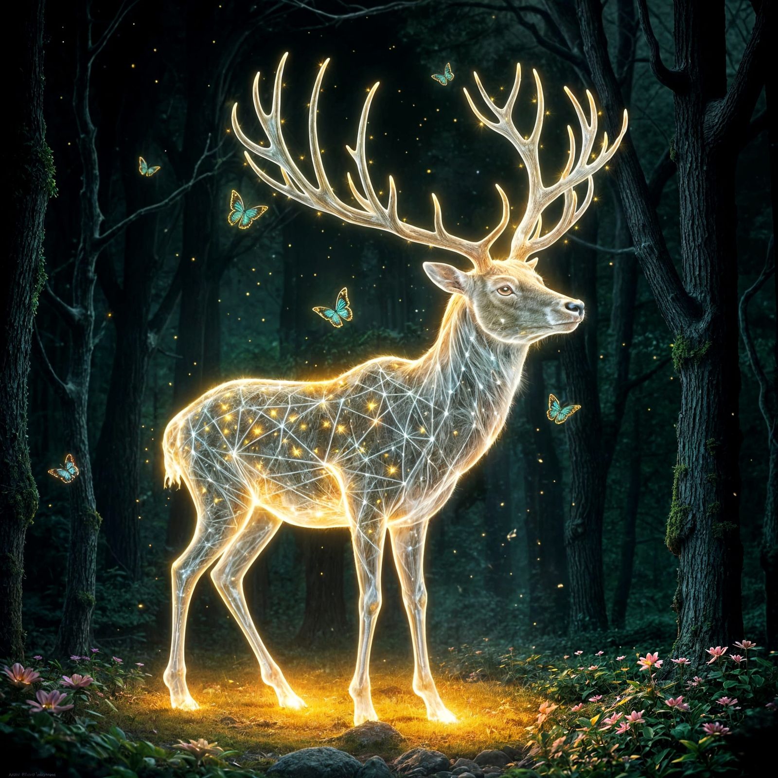 Celestial Grove: Starlight in the Wild  by @Artless