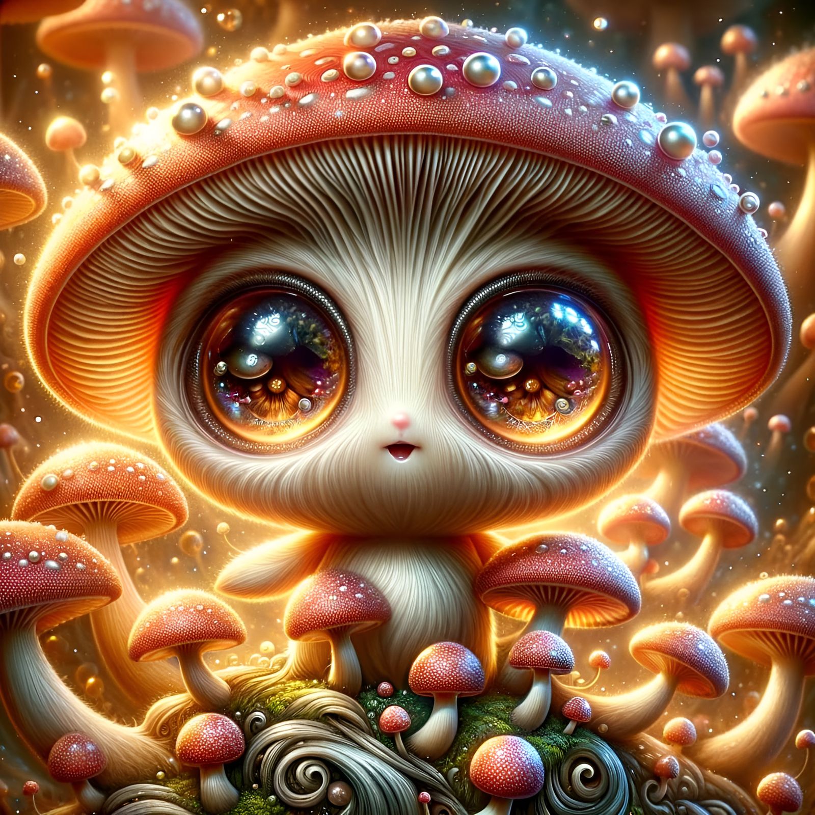 Mystical Mycena Sprite