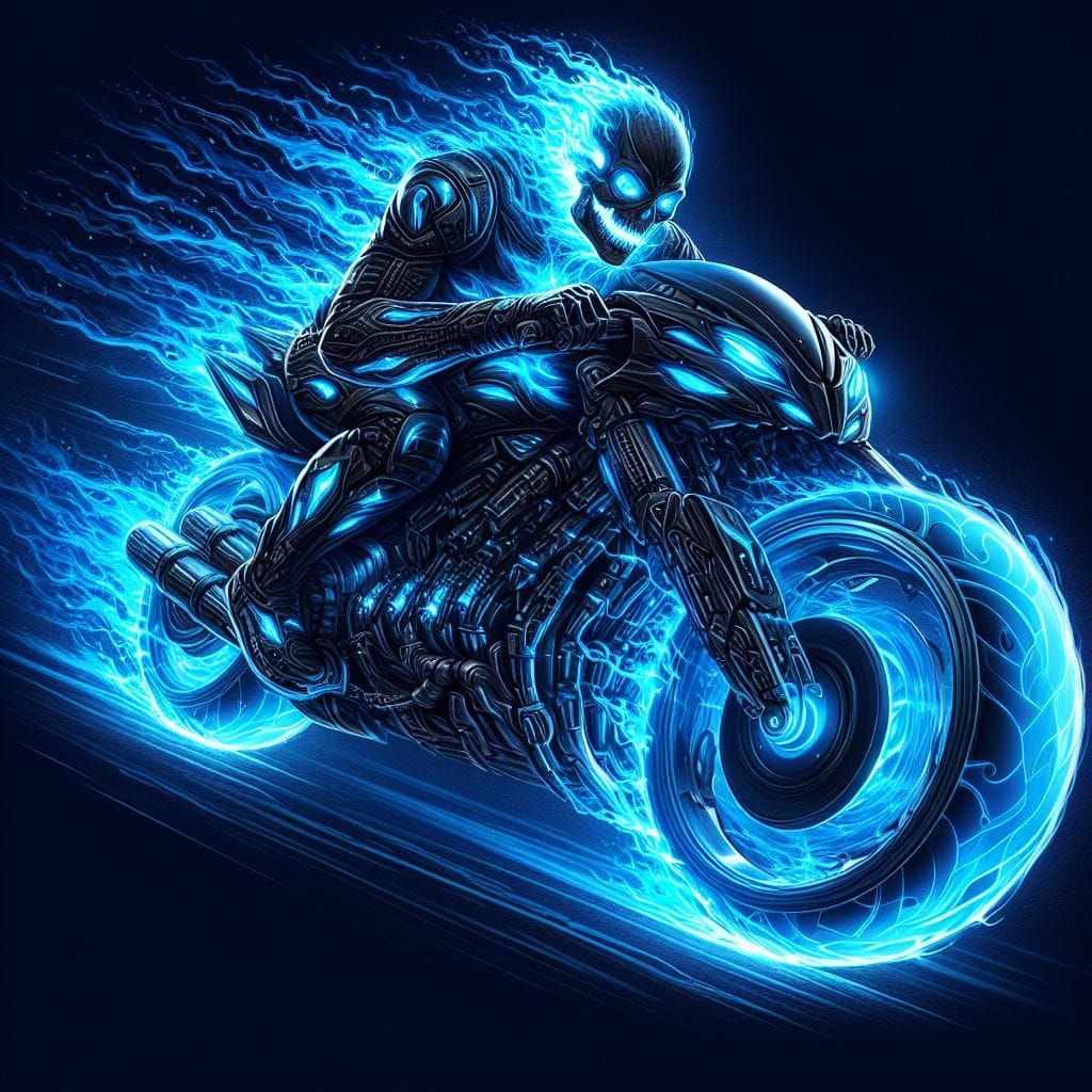Futuristic Ghost Rider