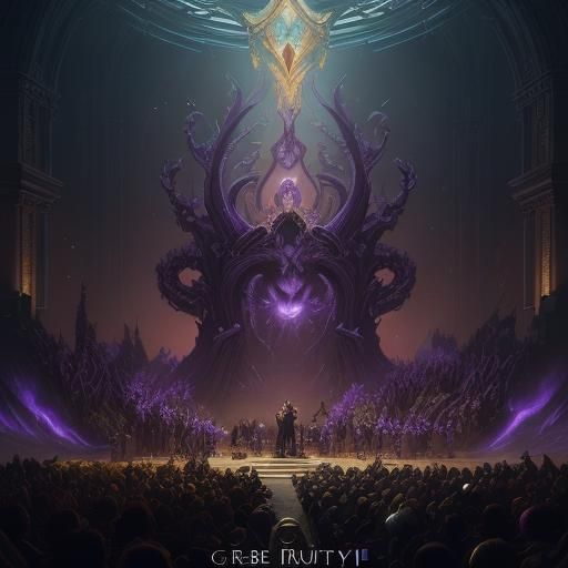 words on the poster saying, Come to Lilith's concert!