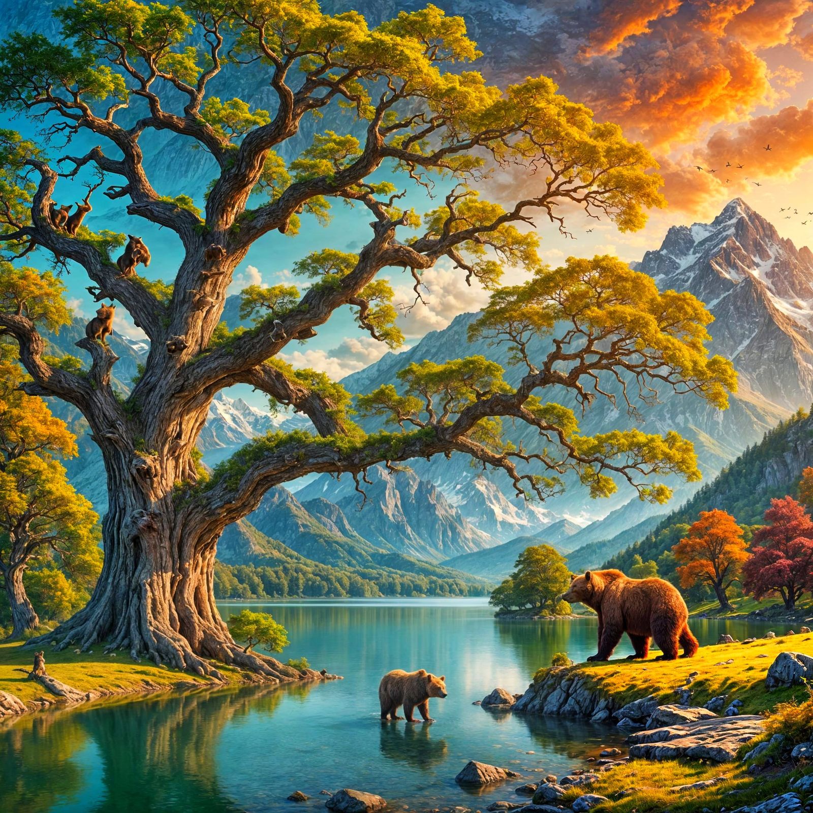 Once there was an old oak tree...  by @Andrachiel