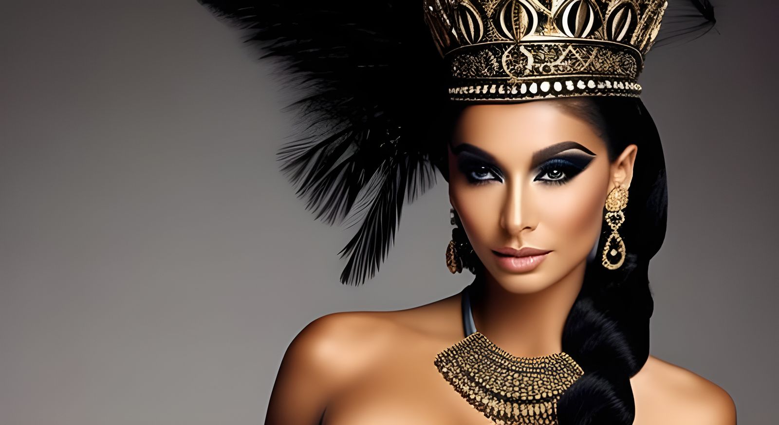 She was Cleopatra, Queen of Egypt in all her stately glory. - AI ...