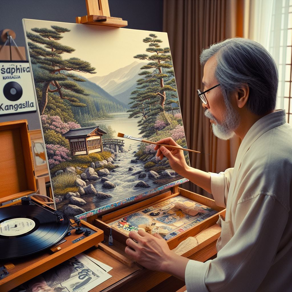 Japanese nihonga painter Kaii Higashiyama, who visited in Finland and and fell in love with the scenery and the song cal...