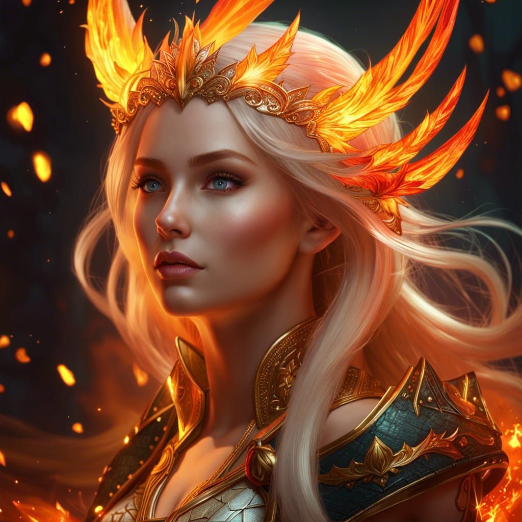 Fiery Perfection - AI Generated Artwork - NightCafe Creator