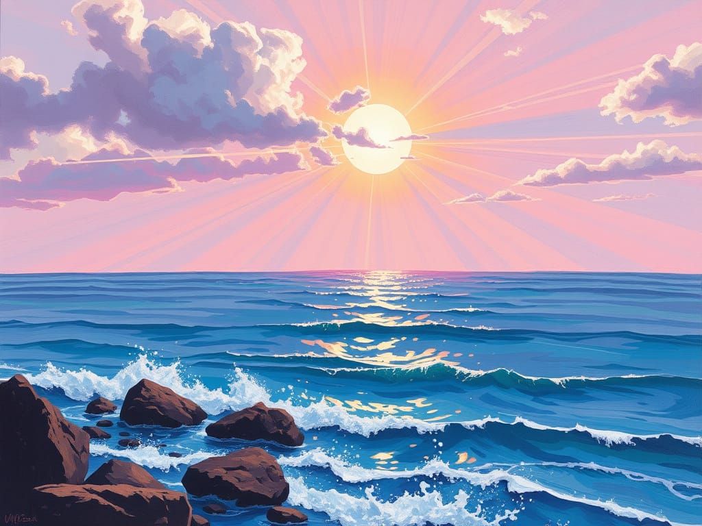 Vibrant Elephant Smiles at a Young Boy in a Bright Backyard