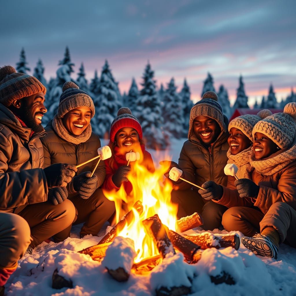 Roasting marshmallows.   by @Kaydenpat