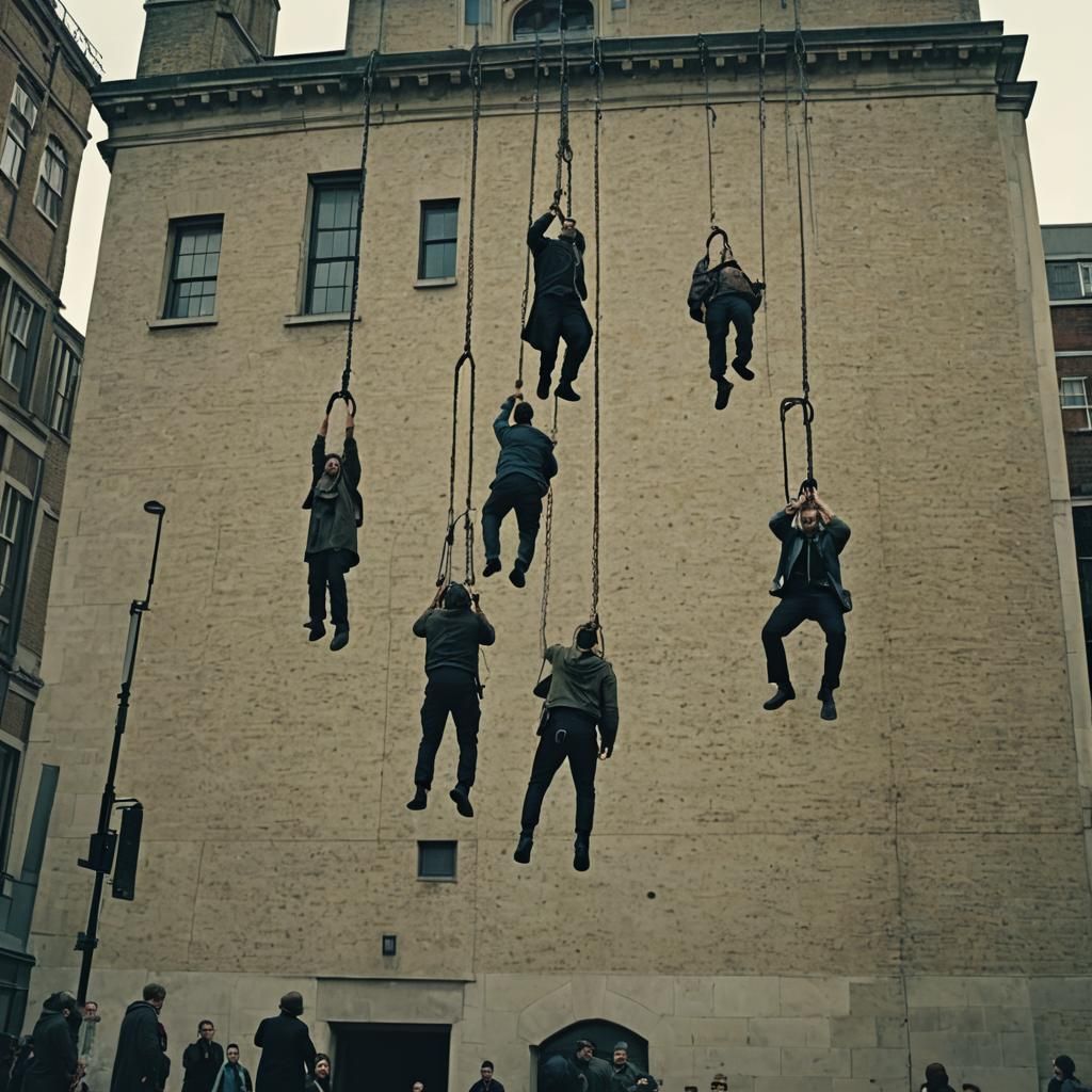 People being hanged in london