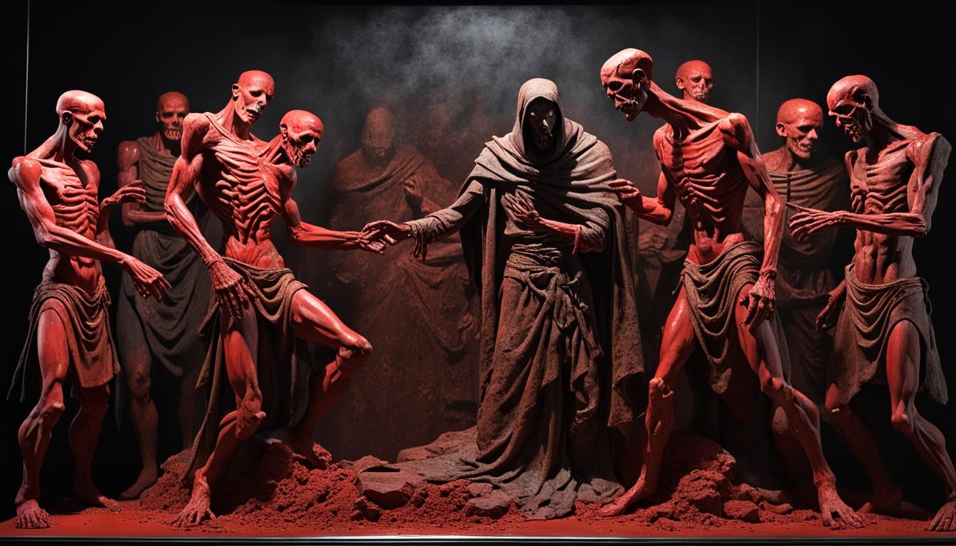 demonic+minded+cult,
(Bloodless:1.2)mannequins (thrall:1.5) ...