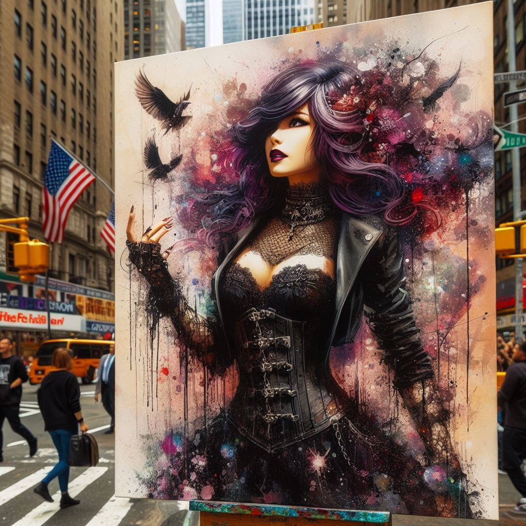 Goth Girl in New York