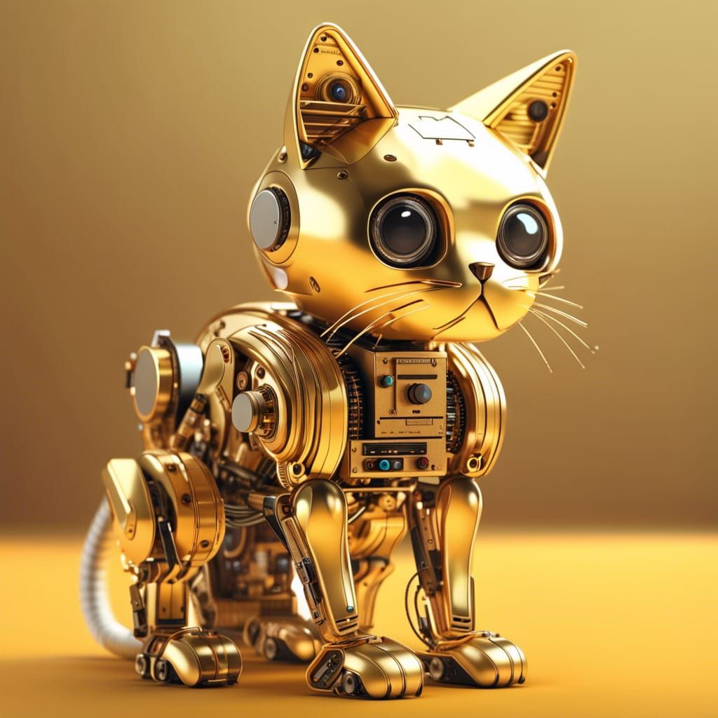 Robo Cat - AI Generated Artwork - NightCafe Creator