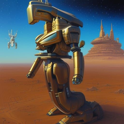 Planetary  Mecha  by @artEM2022