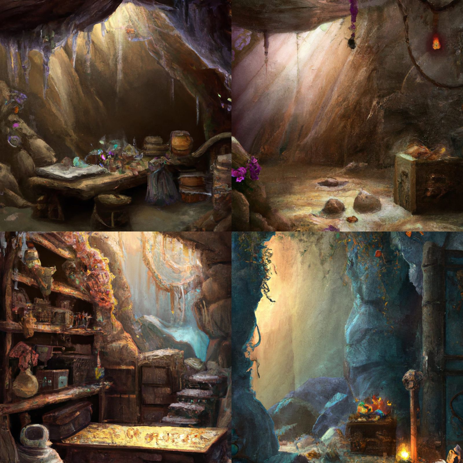 A Cave With Magic Items And A Hoard Ai Generated Artwork Nightcafe Creator 2408