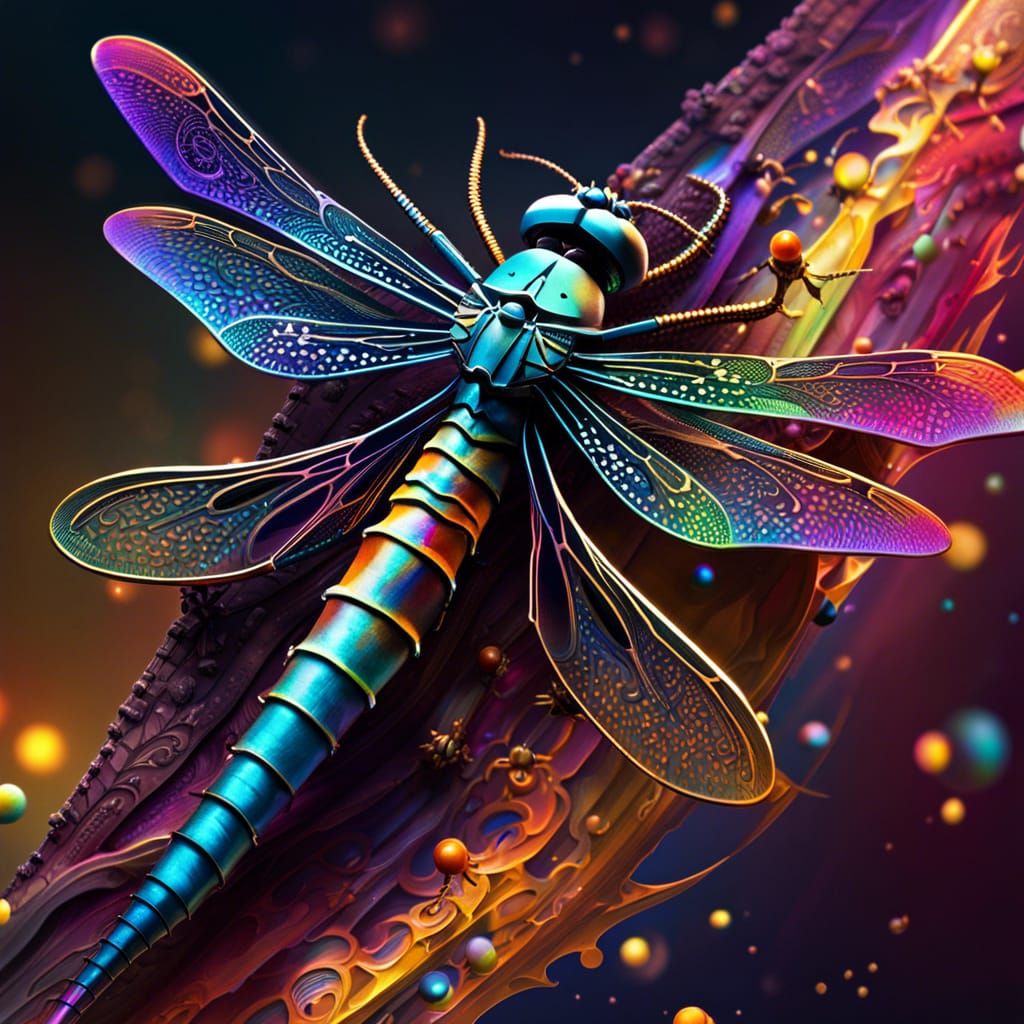 Colorful dragonfly  by @EllisWhite