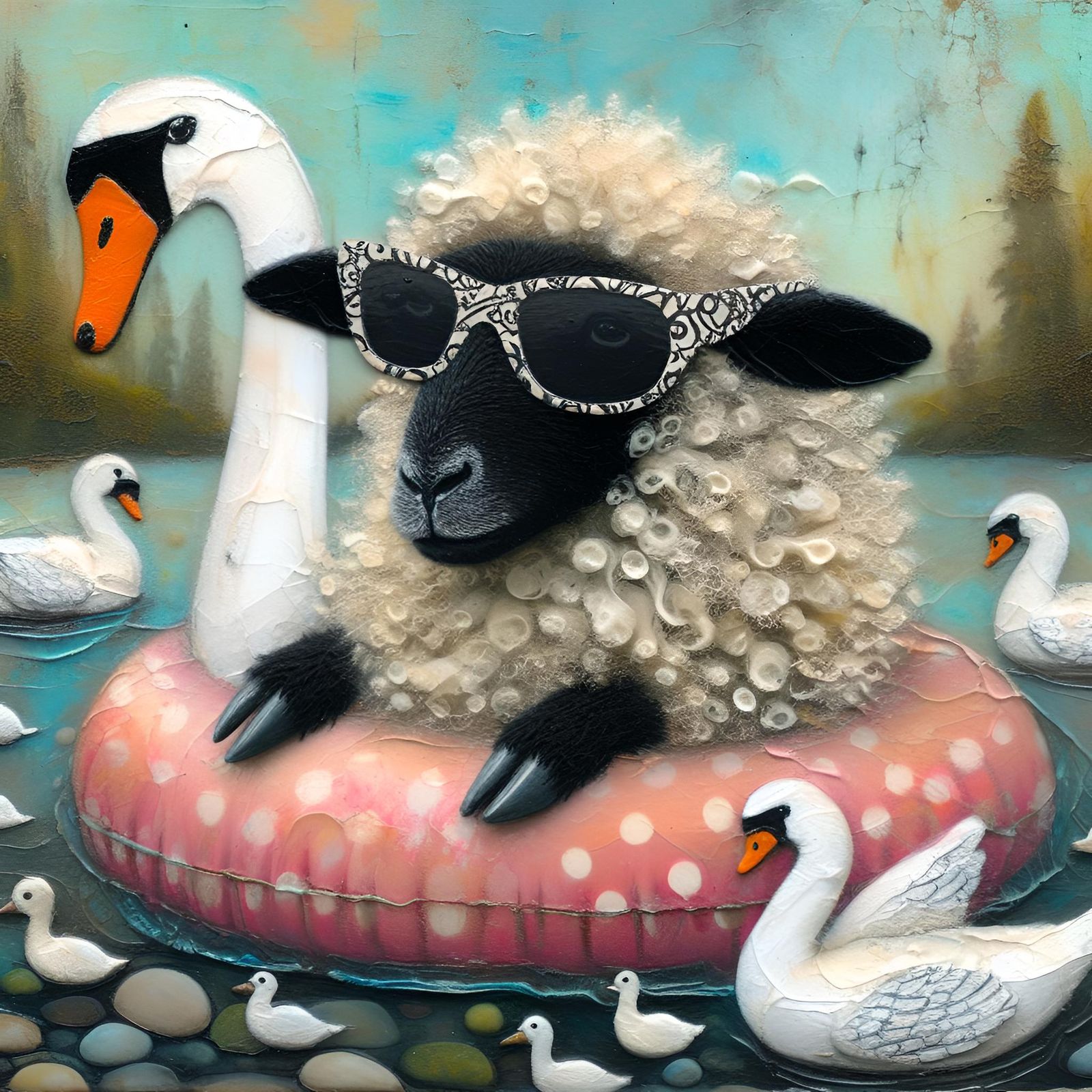 Sheep, float, love 🦢 (3)