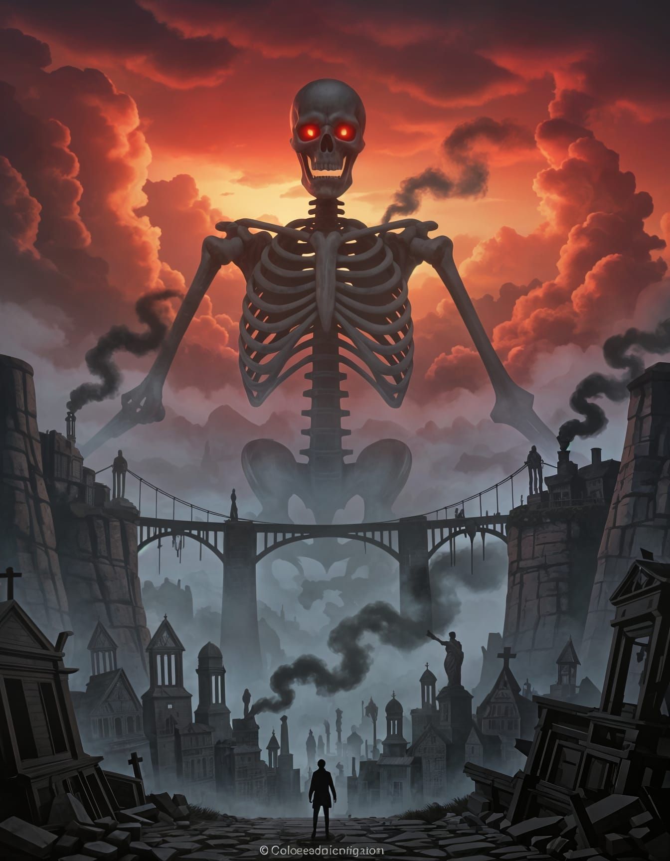 Colossal skeletal menace   by @MariskaT